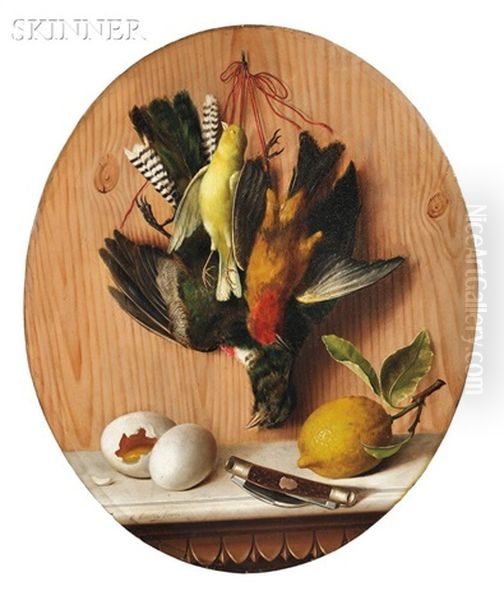 Still Life With Game Birds Oil Painting by Michelangelo Meucci