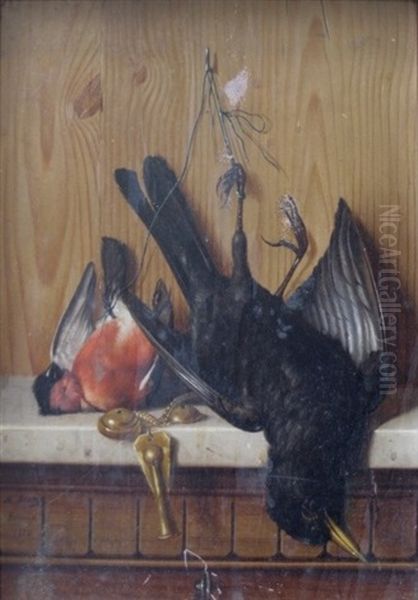 Still Life Of Game Oil Painting by Michelangelo Meucci