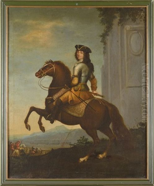 Portrait Equestre Oil Painting by Adam Frans van der Meulen