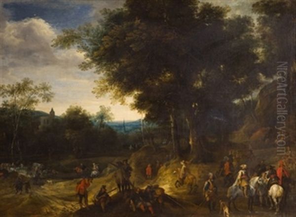 Escena De Batalla Oil Painting by Adam Frans van der Meulen