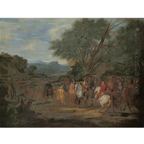 The Taking Of Leeuwe, 4th May 1678 Oil Painting by Adam Frans van der Meulen