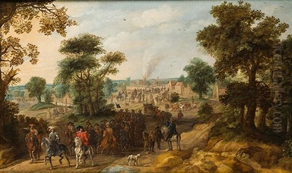 Escena De La Guerra De Los 30 Anos Oil Painting by Pieter Meulener