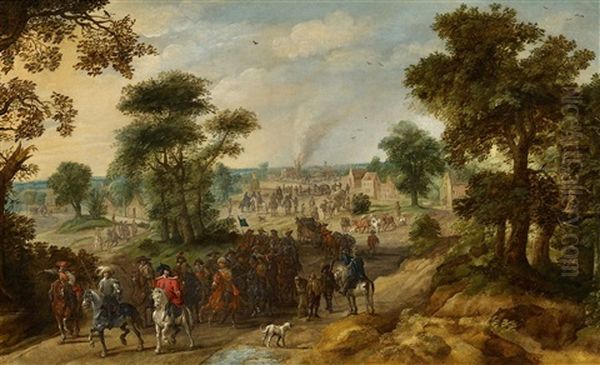 Scene From The Thirty Years' War Oil Painting by Pieter Meulener