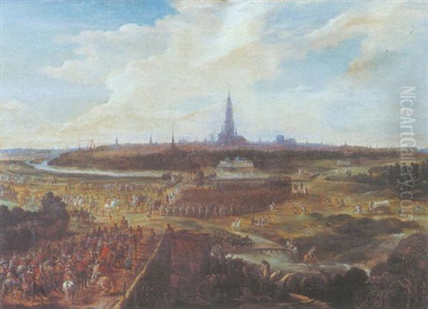 Einzug Des Spanischen Statthalters Der Niederlande In Antwerpen Oil Painting by Pieter Meulener