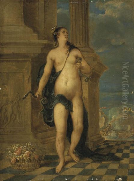 The Death Of Cleopatra Oil Painting by Balthasar Beschey