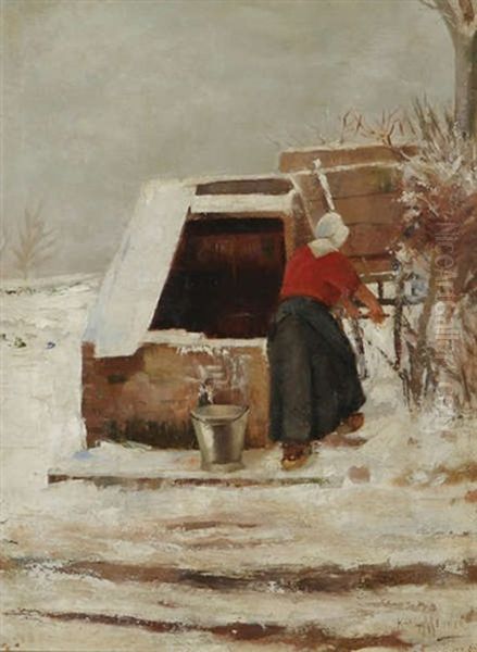 Hiver Oil Painting by Karl Meunier