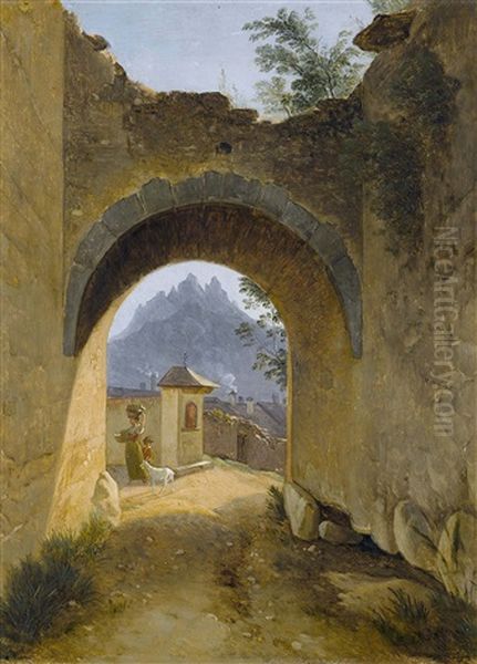 Porte De Sallanches Oil Painting by Maximillian de Meuron