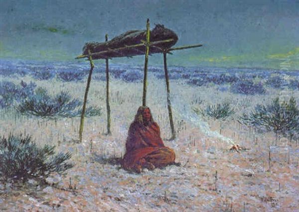 The Mourning Oil Painting by William Meuttman