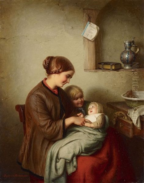 The First Smile by Johann Georg Meyer von Bremen