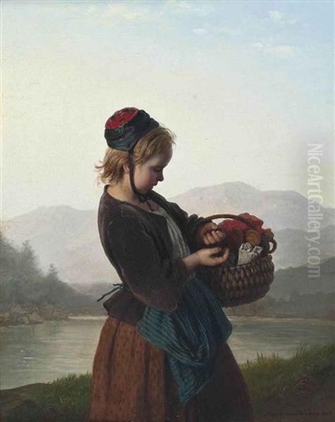 Counting Change Oil Painting by Johann Georg Meyer von Bremen