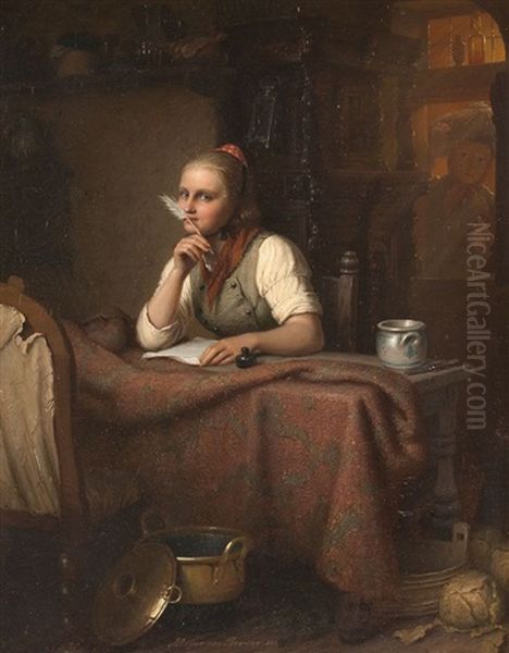 Der Liebesbrief by Johann Georg Meyer von Bremen