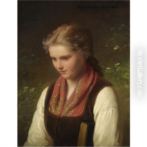 In Traumen Versunken-daydreams by Johann Georg Meyer von Bremen