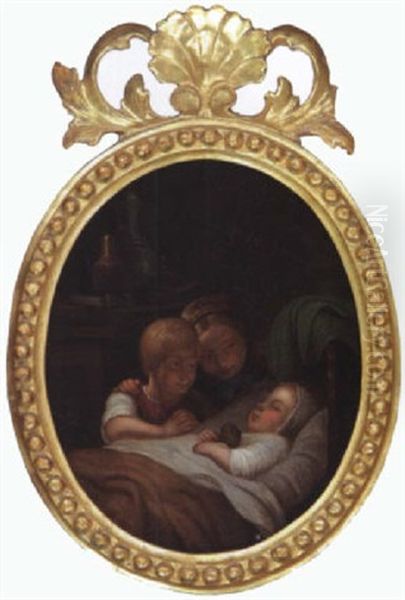 Der Kleine Bruder Oil Painting by Johann Georg Meyer von Bremen