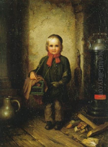 Der Kleine Vogelhandler Oil Painting by Johann Georg Meyer von Bremen