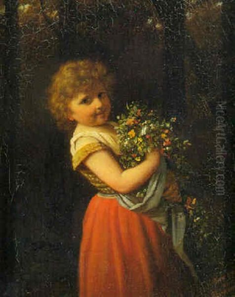 Frische Blumen Oil Painting by Johann Georg Meyer von Bremen