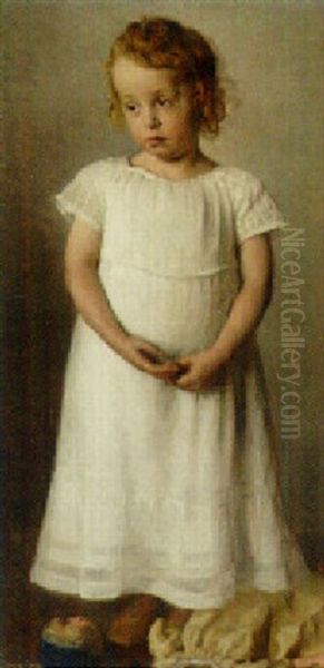 The Broken Doll Oil Painting by Carl Vilhelm Meyer