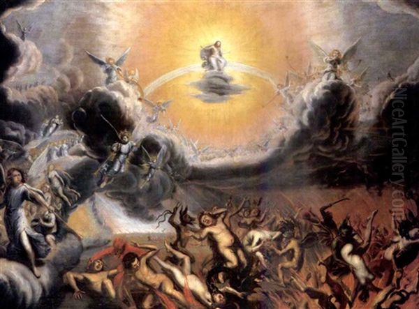 The Last Judgment Oil Painting by Conrad Meyer