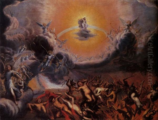 The Last Judgment Oil Painting by Conrad Meyer