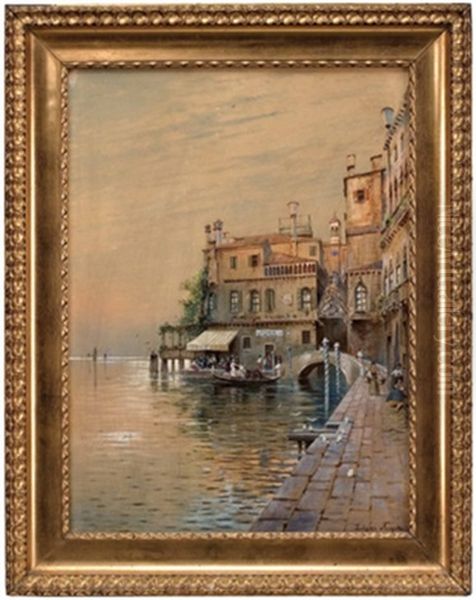 Malerische Partie In Venedig Oil Painting by Edgar Meyer