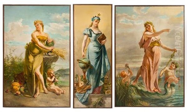 Allegories (three Works, 1 Smllr) by Emile Meyer