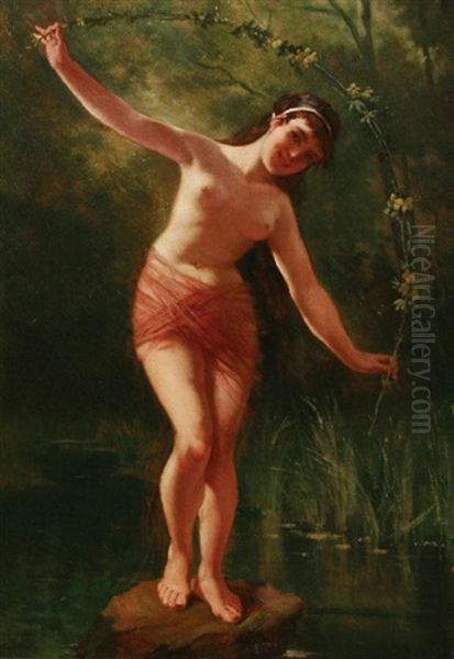 Woodland Nymph Oil Painting by Emile Meyer