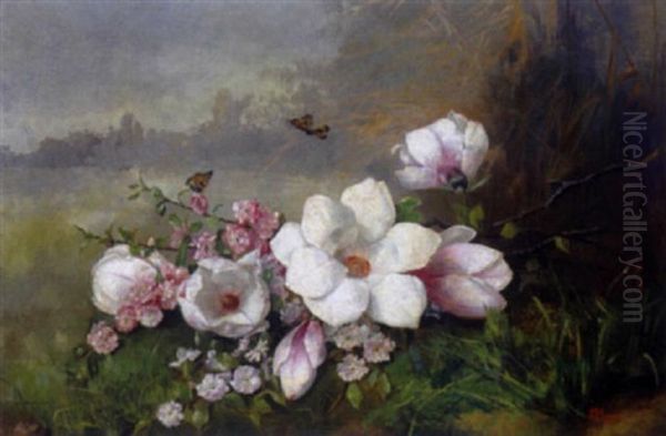 Blumen In Einer Wiese Oil Painting by Emmy Meyer