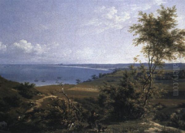 Rastender Jager Vor Der Danziger Bucht Oil Painting by Friedrich Eduard Meyerheim