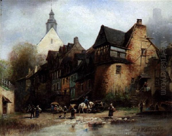 Beilstein Oil Painting by Paul Friedrich Meyerheim