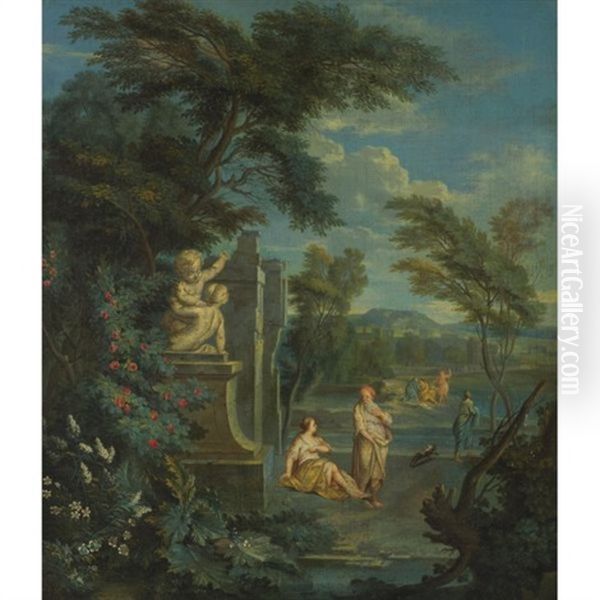 Classical Figures Oil Painting by Albert Meyeringh