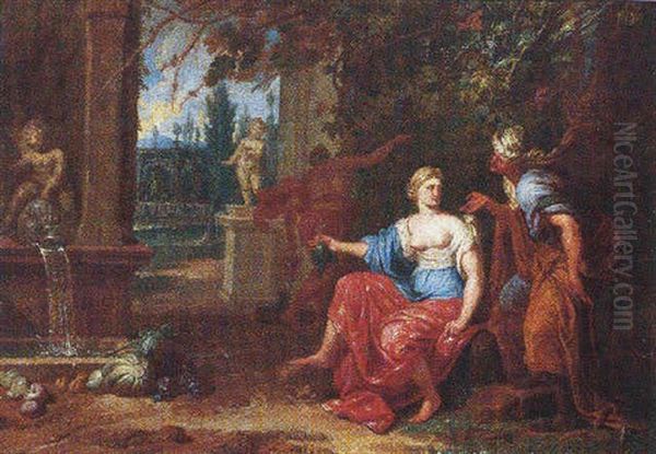 Vertumnus And Pomona Oil Painting by Albert Meyeringh