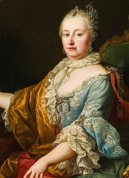 Portrait Of Maria Theresia Oil Painting by Martin van Meytens the Younger