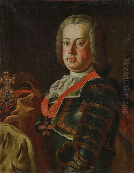 Kaiser Franz I Oil Painting by Martin van Meytens the Younger