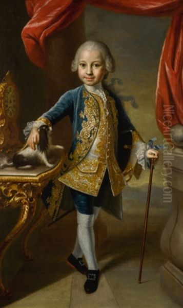 Portrait Of Max Joseph Edmund Carl Johann Nepomuk Graf Von Paumgarten-frauenstein (1746-1817), Full-length Oil Painting by Martin van Meytens the Younger