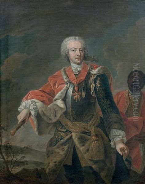 Portrait De Charles Alexandre De Lorraine (1712-1780) Oil Painting by Martin van Meytens the Younger