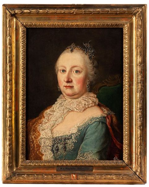 Brustbildnis Der Kaiserin Maria Theresia Oil Painting by Martin van Meytens the Younger