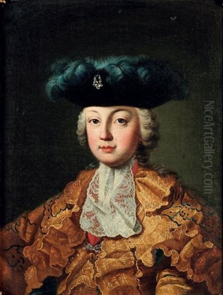 Portrait De L'empereur Joseph Ii Enfant Oil Painting by Martin van Meytens the Younger