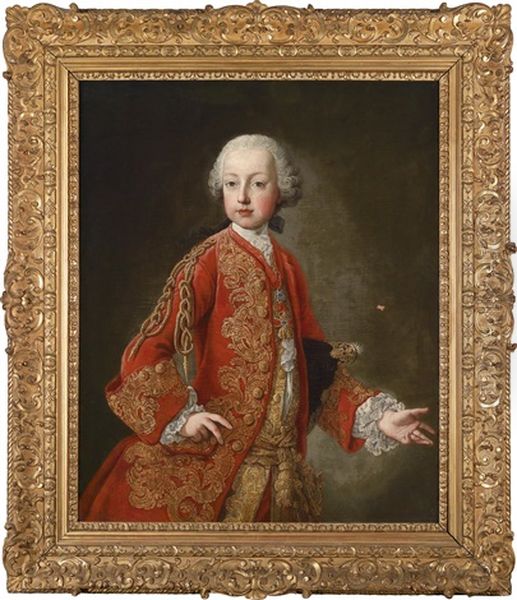 Bildnis Kaiser Joseph Ii. Als Jugendlicher Erzherzog Oil Painting by Martin van Meytens the Younger