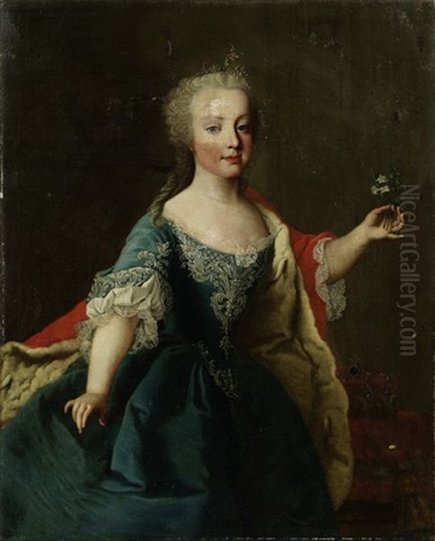 Portrat Der Osterreichischen Erzherzogin Marie Christine Oil Painting by Martin van Meytens the Younger