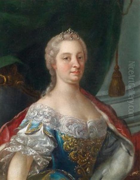 Brustbild Der Kaiserin Maria Theresia Oil Painting by Martin van Meytens the Younger