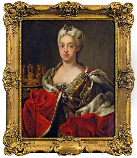 Maria Amalie Von Osterreich Oil Painting by Martin van Meytens the Younger