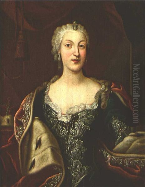 Kurfurstin Maria Amalia Von Bayern Oil Painting by Martin van Meytens the Younger