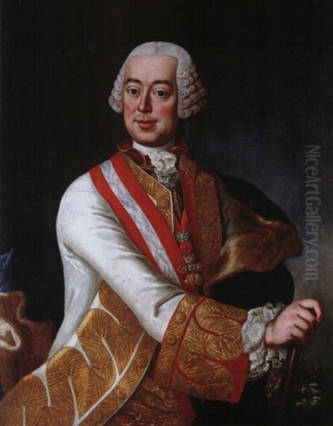 Portrait Des Feldmarschall Leopold Joseph Reichsgraf Von Daun Oil Painting by Martin van Meytens the Younger