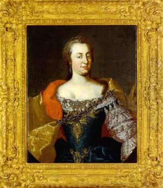 Portrait Der Kaiserin Maria Theresia Oil Painting by Martin van Meytens the Younger