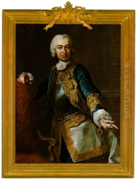 Bildnis Ludwig Karl I. Reichsgraf Eckbrecht Von Durckheim Oil Painting by Martin van Meytens the Younger