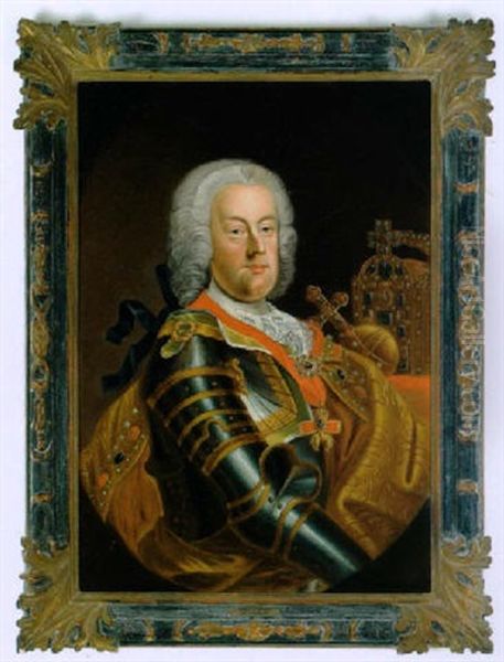 Bildnis Des Romisch-deutschen Kaisers Franz I. Stefan, Gemahl Der Kaiserin Maria Theresia Oil Painting by Martin van Meytens the Younger