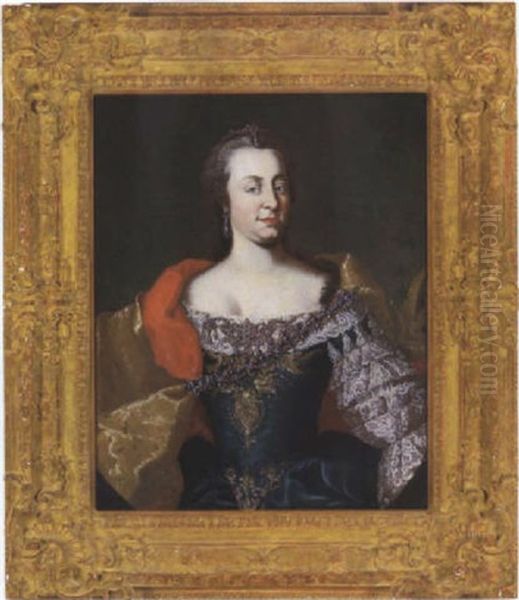 Kaiserin Maria Theresia Oil Painting by Martin van Meytens the Younger