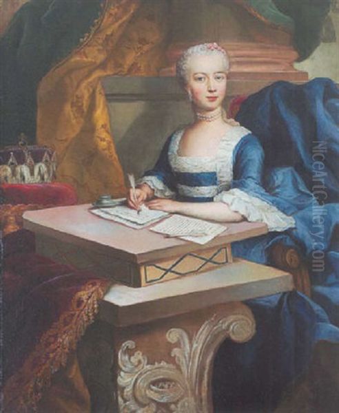 Erzherzogin Maria Josepha Von Osterreich Oil Painting by Martin van Meytens the Younger