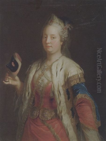 Bildnis Der Kaiserin Maria Theresia Oil Painting by Martin van Meytens the Younger