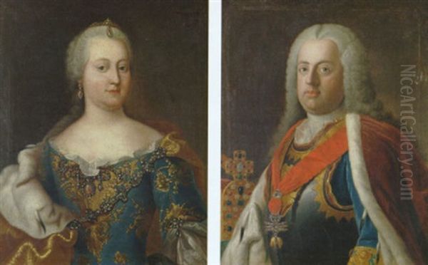 Portratt Av Maria Theresia Oil Painting by Martin van Meytens the Younger