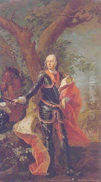 Portrait Of Karl Alexander Of Lorraine Oil Painting by Martin van Meytens the Younger